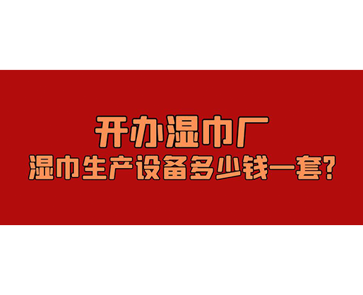 開辦濕巾廠，濕巾生產(chǎn)設(shè)備多少錢一套？